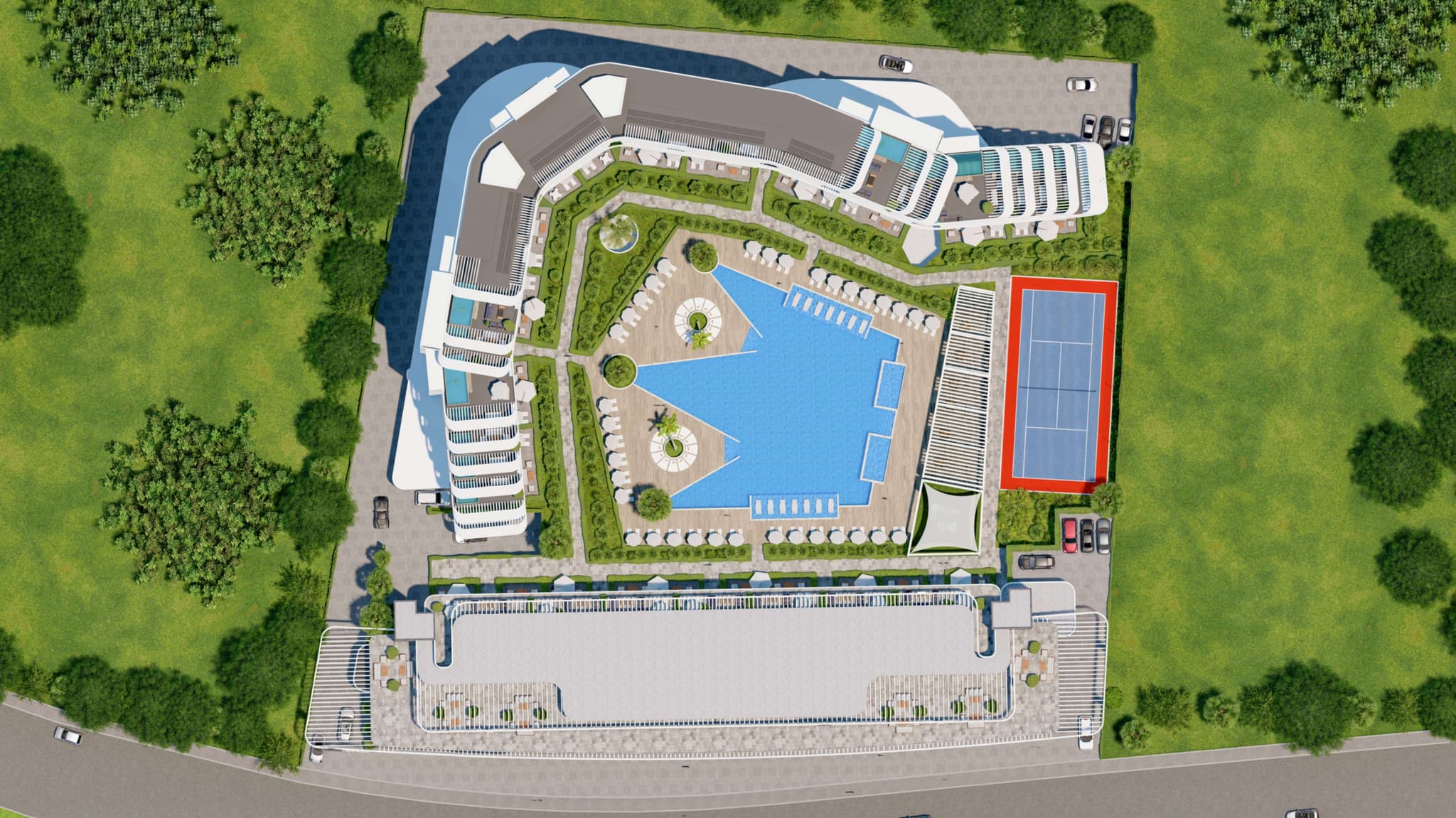 Queen Collection – 1+1 Daire, Lara’da Plaj & 162 000 €’dan - 1+1 Apartment mit Privatstrand ab 162.000 € -  1+1 квартира с пляжем в Ларе от 162 000 €