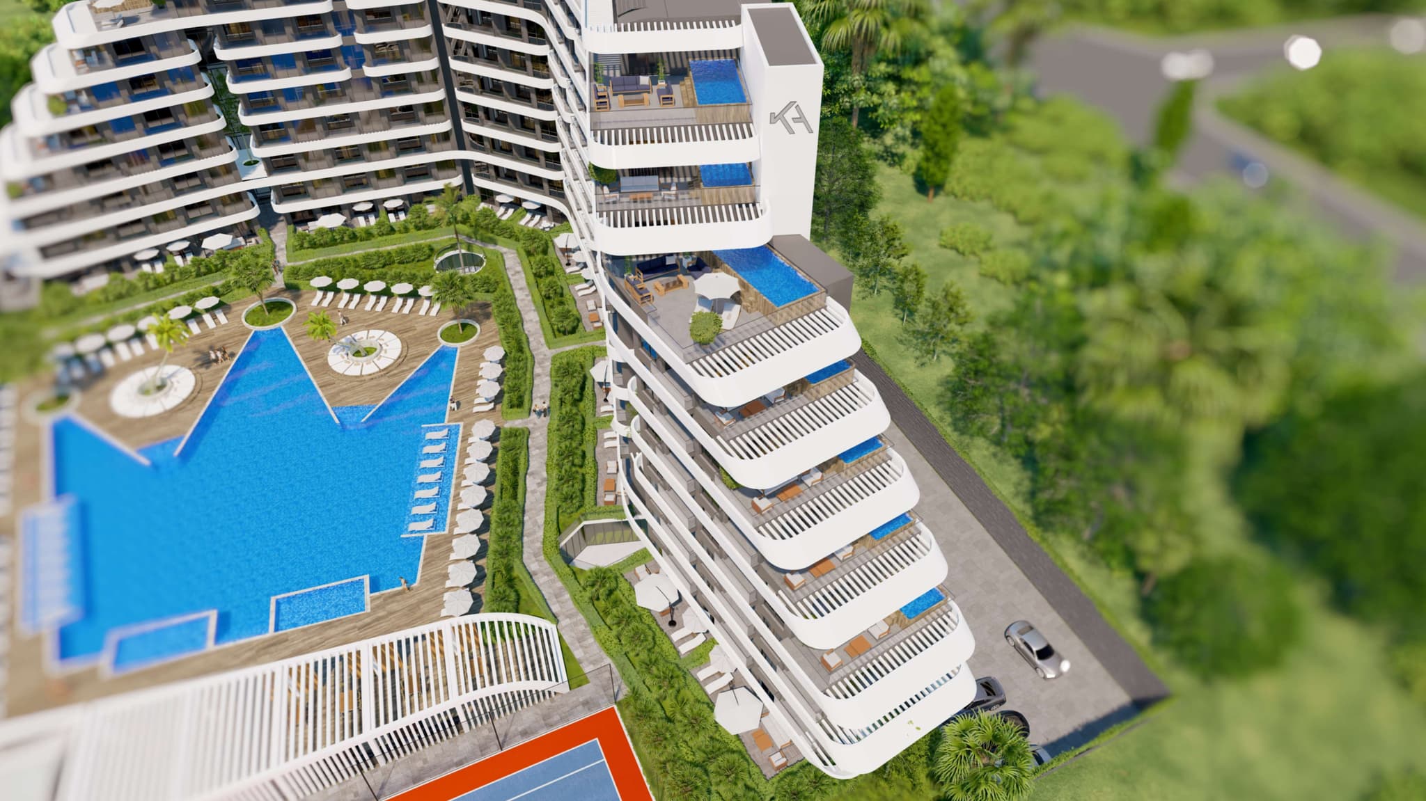 Queen Collection – 1+1 Daire, Lara’da Plaj & 162 000 €’dan - 1+1 Apartment mit Privatstrand ab 162.000 € -  1+1 квартира с пляжем в Ларе от 162 000 €